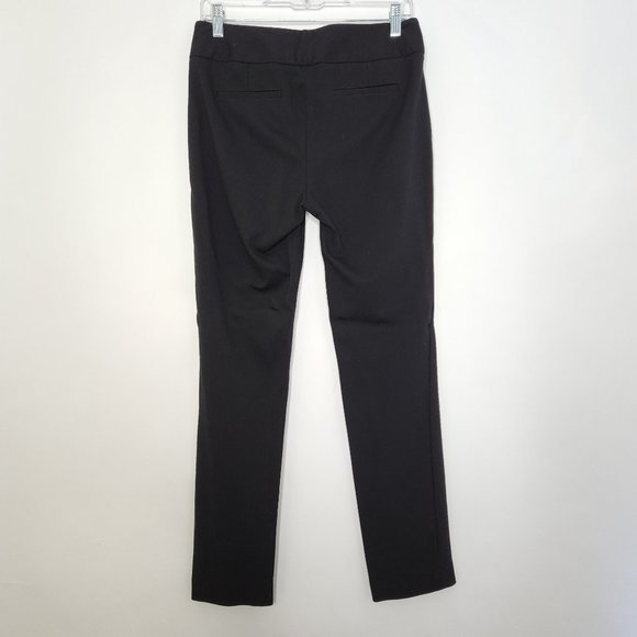 Vince Camuto Pants 4 Black Flat Front Mid Rise Stretch Nylon Blend - Picture 3 of 8